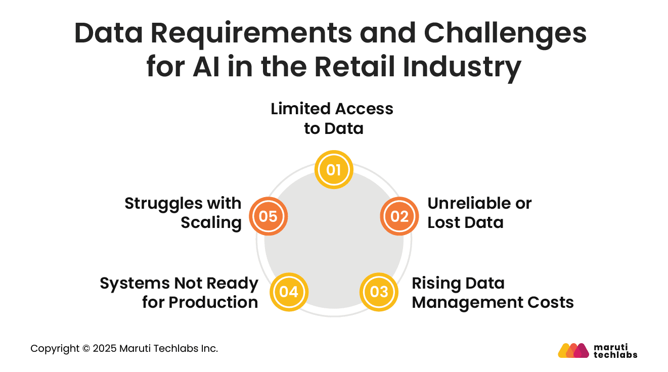 Data Requirements and Challenges for AI in the Retail Industry