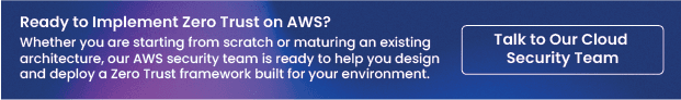 ready to implement zero trust on aws