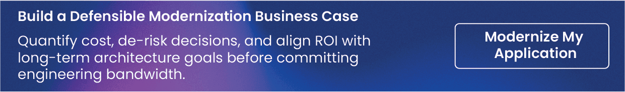 build a defensible modernization business case