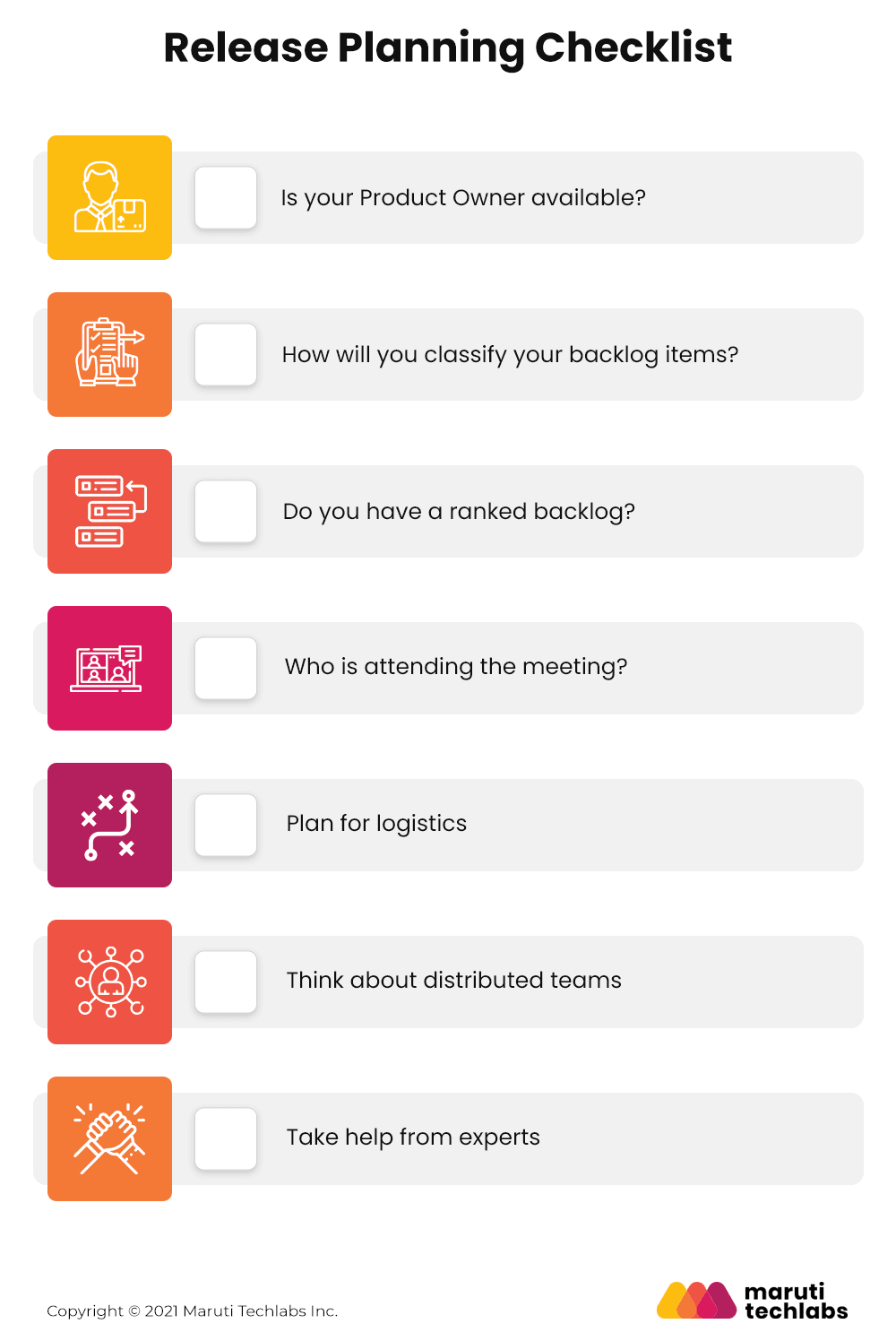 Release Planning Checklist
