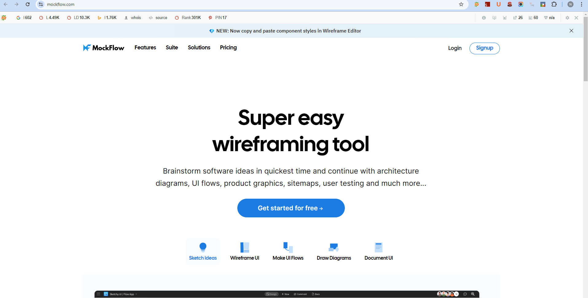 mockflow - protoyping tool
